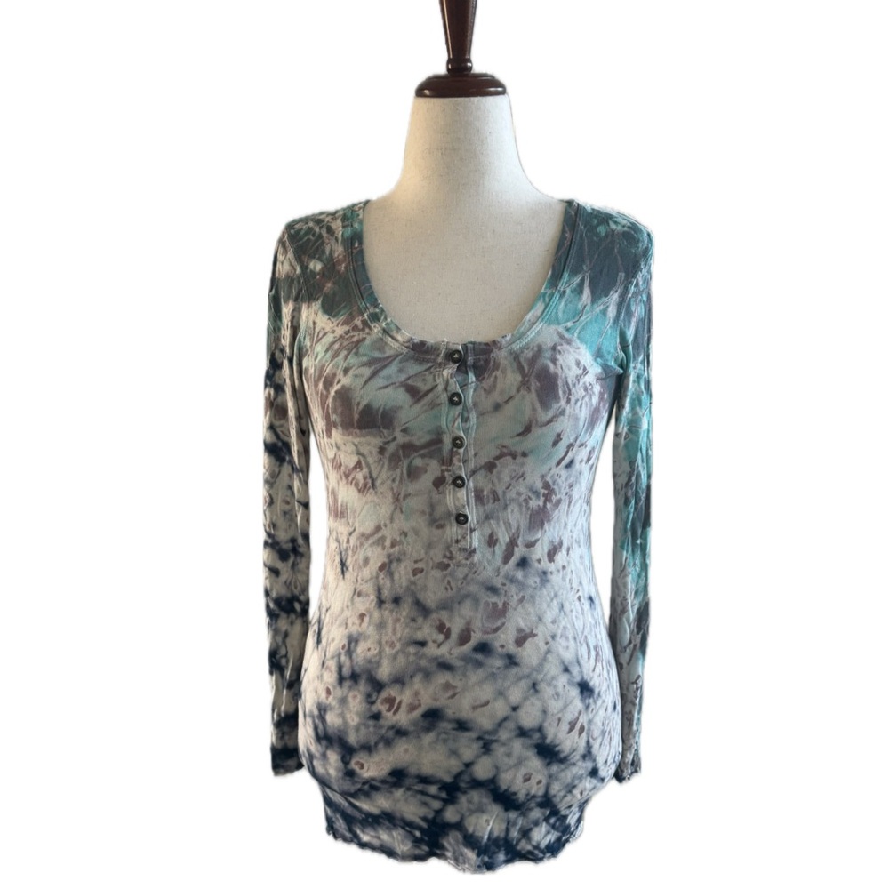 Hard Tail | Women's Tie-Dye Long Sleeve Top| sz Large | Very Good Condition